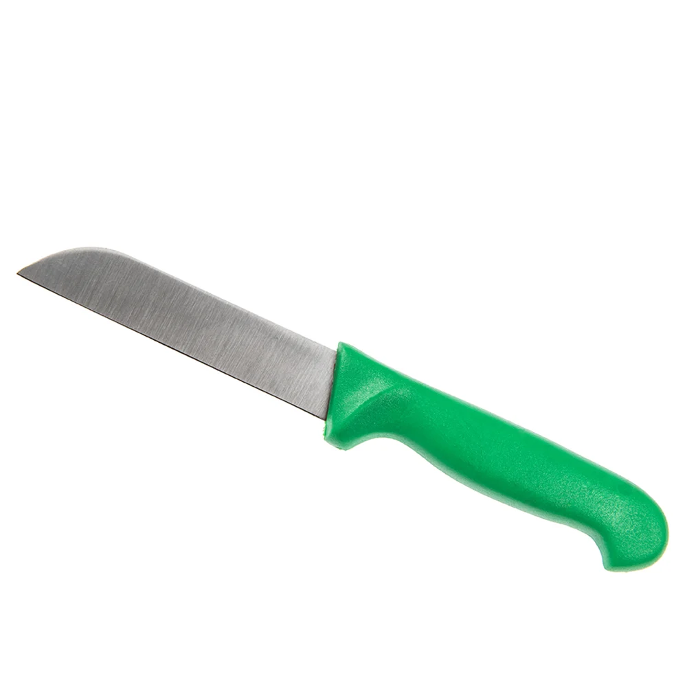 Couteau de jardin à lame en acier carbone et manche vert
